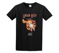 Uriah Heep Return to Fantasy Styx Men T-Shirt Graphic Mens Cotton Casual Black Tee Shirt L