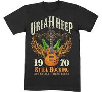 Uriah Heep - "Still Rocking" T-shirt pour homme/femme unie RO8406 (XXL) (Noir)