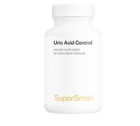 Uric Acid Control - Complément pour Réduire le Taux d'Acide Urique - Cerise de Montmorency, Curcuma+Pipérine, Quercétine… Inhibition/Élimination/Confort Articulaire - 90 Gélules Végétales - SuperSmart
