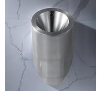 Urinal Homme, Acier Inoxydable Urinoir Mural pour avec Chasse D'eau a Capteur pour les Toilettes Publiques, les Bureaux et Les Salles de Bains a Domicile(Silver)