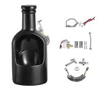 Urinal Homme en Céramique, Urinoir Homme Mural en Forme de Bouteille, avec Détection Automatique et Pistolet Pulvérisateur, pour Salles de Bains, Hôtels(Black)