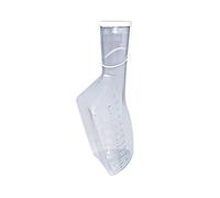 Urinal hommes, Carré Couvercle Désinfecter, transparente, blanc, 1 L