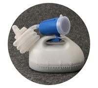 Urinal portable réutilisable pour hommes Urinoir for homme de 2000ml avec tube 1,6m, bleu