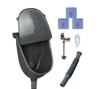 Urinal Screens Deodorizer - Portable Anti-Odor Wall Toilet with Cover | Camping Construction Site Public Park - Garage Gym Home Shed RV Backyard, Odorless External Sanitation Heavy Duty Station