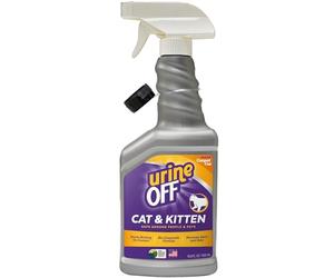 Urine OFF Spray Chats & Chatons | Enlève Taches & Odeurs d’Urine | Bio-Enzymatique | Sûr pour Animaux | Parfum Frais | 500 ml