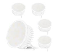 URing 5x Module LED 5W Ultra Plat ø50x23mm, Module LED Blanc Chaud 3000K 400LM IP44 Étanche Remplace Lampe GU10/ MR16, 230V pour Spot de Plafond luminaires encastrés Encastrable plafonniers spot