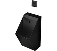 Urinoir à capteur automatique pour homme, en acier inoxydable, montage mural, design vertical, finition dorée élégante, mise à niveau moderne de la salle de bain, technologie de chasse sans contact