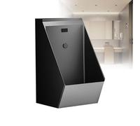Urinoir à capteur automatique sans contact - Fixation murale en acier inoxydable 304, anti-odeur et anti-éclaboussures, chasse à induction pour toilettes commerciales dans les bars, restaurants et