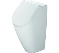 Urinoir à succion Duravit Me de Starck 281230AA00 30x35cm, entrée arrière, sans rebord, pour couvercle, blanc Durashield