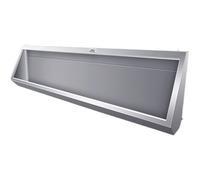 Urinoir commercial 100 cm/150 cm, urinoir mural pour hommes avec chasse d'eau, cuvette en acier inoxydable 304 avec tuyau d'évacuation, pour écoles/chantiers/li,150*30*65cm/59*11.8*25.6in