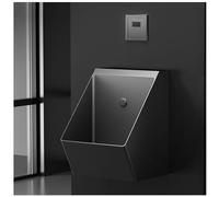 Urinoir Commercial en Acier Inoxydable, Toilettes suspendues pour Hommes et Adultes, Chasse d'eau Haute efficacité, dérivateur d'urine, pour Bar/aéroport/Maison/hôtel, kit 2, Noir