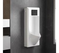 Urinoir Commercial en Céramique, Urine Murale à Capteur Automatique pour Hommes, pour Salles de Bains, Hôtels et Commerces(Green)