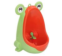 Urinoir D'apprentissage de la propreté pour Garçons, Urinoir Mural Debout en Forme de Grenouille Mignonne avec Cible de Visée et Ventouse, Entraîneur de Pipi pour Toilettes de