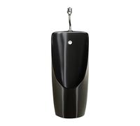 Urinoir De Toilette For Hommes,Urinoir Mural En Céramique,La Bouteille D'urine Masculine Ne Déborde Pas,Facile À Installer,Convient Aux Salles De Bains,Aux Hôtels(Black,Touch-sensitive E)
