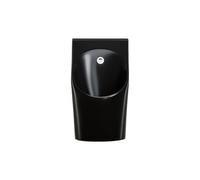 Urinoir De Toilette For Hommes,Urinoir Mural En Céramique,La Bouteille D'urine Masculine Ne Déborde Pas,Facile À Installer,Convient Aux Salles De Bains,Aux Hôtels(Black,Integrated B)