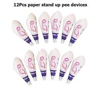 Urinoir De Voyage En Plein Air Pour Femme,Accessoire En Silicone Souple Ou Papier Jetable,Dispositif Portable Pour Uriner Debout,Aide À Faire Pipi,Gyh - Type 12pcs Paper