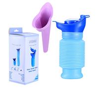 Urinoir d'urgence portable rétractable pour enfants, adultes, femmes, embouteillage, camping, voyage, file d'attente (750 ml)