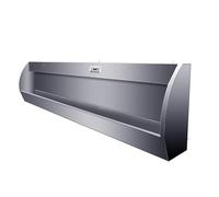 Urinoir en acier inoxydable - Grand urinoir de salle de bain - 100 cm - Avec tuyau d'évacuation - Pour familles, hôtels, écoles et toilettes publiques