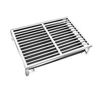 Urinoir en acier inoxydable pour chiens de petite et moyenne taille, durable, anti-morsure avec plateau, parfait pour le dressage des animaux domestiques en intérieur (48 x 33 x 10 cm)