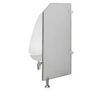 Urinoir en acier inoxydable pour homme avec cloison pour plus d'intimité dans les toilettes publiques, idéal pour les zones à fort trafic