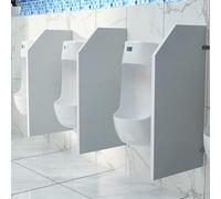 Urinoir en acier inoxydable pour toilettes publiques, écoles, hôtels, restaurants - Facile à installer - Séparateur d'urinoir pour homme