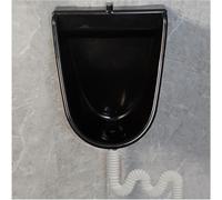 Urinoir en Plastique pour Hommes Toilettes Extérieures Urinoir Temporaire, Inverseur D’Urine Mural Urinoir sans Eau avec Tuyau, Toilette Mobile Urinaire Portable pour, Black, Single Urinal