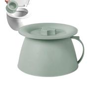 Urinoir Extérieur, 1,5L Portable Urinoir avec Couvercle et Poignée pour Camping Randonnée, Bassin Hygiénique Pour Femme Enfant Homme Famille Garçon Fille Adolescent