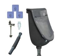 Urinoir extérieur sur pied - Fixation murale couverte, solution d'hygiène portable, système de déchets sans eau | Camping pour camping-car, arrière-cour, atelier, zone publique, dortoir, utilitaire