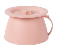Urinoir féminin portable avec couvercle, seau hygiénique de 1, 5 L avec couvercle et poignée anti-fuite, pot de chambre adulte pour chevet, voyage, soins aux personnes âgées