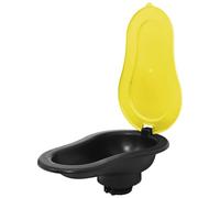 Urinoir Féminin Portable en Abs Jaune, pour Camping et Extérieur