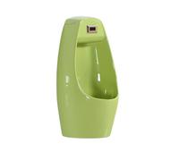 Urinoir for adultes à capteur, anti-débordement et anti-éclaboussures, convient aux salles de bains, hôtels et centres commerciaux.(Green,Floor-mounted)