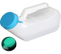 Urinoir for hommes phosphorescent, bouteilles d'urine épaisses de 1000 ml avec couvercle, bouteille d'urinoir anti-déversement for voiture, hôpital, personnes âgées et incontinence