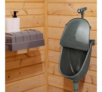 Urinoir Garage - Toilette Extérieure - WC Murial Anti-Odeur avec Couvercle pour Camping Chantier Parc Garage Salle de Sport Maison Abri Jardin Caravane