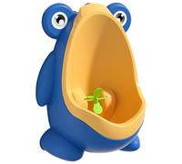 Urinoir grenouille pour l'apprentissage de la propreté 28 x 12, 7 cm en polypropylène à suspendre au mur avec ventouse pour tout-petits avec cible de visée pour la maison et la maternelle