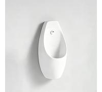 Urinoir Homme Mural Céramique Haute Densité, Gain de Place Ultra-Plat, Installation Flexible, Idéal Toilette Publique & Maison, Compatible Évacuation(Sensor-activated flush)