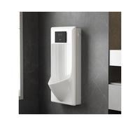 Urinoir mural à capteur automatique pour homme en céramique blanche avec cascade pour salle de bain commerciale et maison