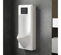 Urinoir mural avec capteur - Design ultra fin pour éviter les déversements - Idéal pour les toilettes commerciales et publiques