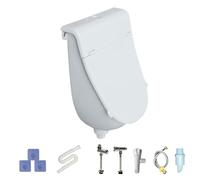Urinoir Mural Avec Couvercle, Rinçage Urinaire À L'épreuve Du Débordement, U-rinal Pour Hommes, Avec Matériau Portable, Facile À Nettoyer, 38,5x28.5x18cm, Pour Hommes, Salle De Bain, Garage,
