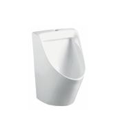 Urinoir mural complet - Urinoir suspendu en céramique avec revêtement antibactérien - Urinoir mural pour homme - Kit de bassin blanc - Pour salle de bain et WC