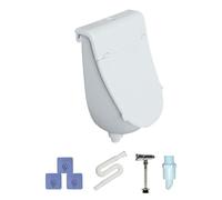 Urinoir Mural - Dévidoir Urine Suspendu, Modèle Compact | Chasse Couvercle Extérieur Camping-Car Jardin, Hygiène Publique Masculine Usage Familial Adolescents Toilette Économique Construction Durable