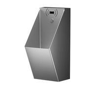 Urinoir mural en acier inoxydable 304 for homme, avec capteur automatique et kit de drainage, for salle bain, garage, bar Urinoir sanitaire(Silver)