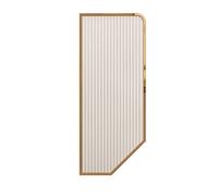 Urinoir mural en acier inoxydable, cloison de séparation pour urinoir, cadre en acier inoxydable et panneau en verre translucide, cloisons de séparation pour salle de bain/hôtel