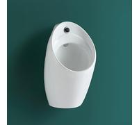 Urinoir mural en céramique avec système de lavage efficace pour petites salles de bains et toilettes modernes