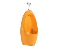 Urinoir Mural En Céramique For Homme,Anti-éclaboussures Et Anti-odeurs,Design Économe En Eau,Adapté Aux Salles De Bains,Hôtels,Centres Commerciaux Et Hôpitaux(Orange,Floor-mounted)