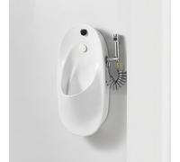 Urinoir mural en céramique pour hommes, anti-fuite, avec robinet à capteur, adapté aux salles de bains, restaurants, écoles et lieux publics
