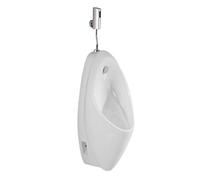 Urinoir Mural en Céramique pour Hommes, Détecteur Automatique, Émail Nano, 66cm, Anti-Odeur(White)