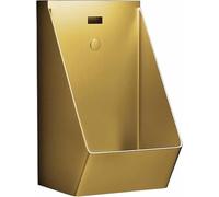 Urinoir mural for hommes avec robinet de chasse d'eau à capteur. Usage commercial. Convient aux salles de bains, hôtels, centres commerciaux et bars.(Gold)