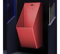 Urinoir mural inox 304 - chasse d’eau intelligente 7s automatique, économique & hygiénique - urinoir hommes pour centres commerciaux, écoles, chantiers, toilettes publiques(Red)
