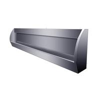 Urinoir mural pour homme adulte, haute efficacité commerciale, 100 cm/150 cm, grande cuvette d'urinoir d'extérieur à économie d'eau, en acier inoxydable 304 avec capteur intelligent et résistant aux