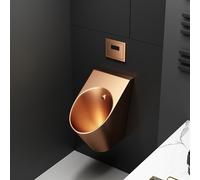 Urinoir mural pour homme - En acier inoxydable 304 - Capteur automatique - Haute efficacité - Solution anti-odeur pour les toilettes commerciales dans les hôtels et les restaurants